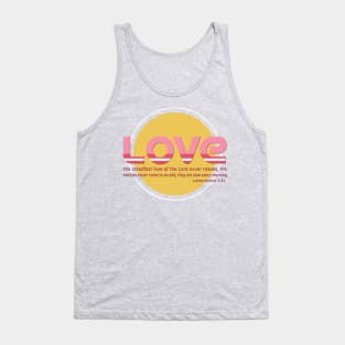 the Steadfast Love of the Lord never Ceases- Scripture Art Tank Top